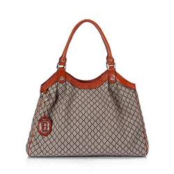1:1 Gucci 211943 Sukey Large Tote Bags-Dark Brown Crystal Fabric